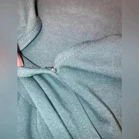 Lauren Ralph Lauren Women's Jersey Peplum Blouse Highland Sea NEW - Picture 7 of 12